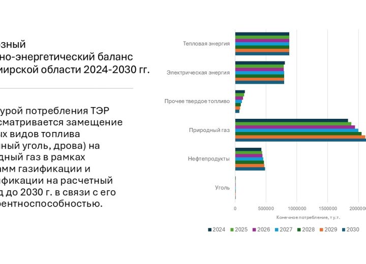 Разработка прогнозного топливно-энергетического баланса и схемы газоснабжения Владимирской области